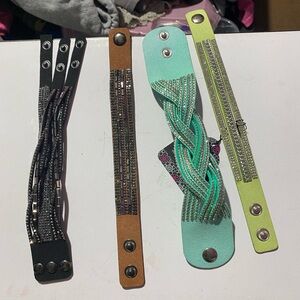 Paparazzi Multicolor Leather Bracelets Set